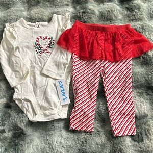 Carters 2-piece girl 12M